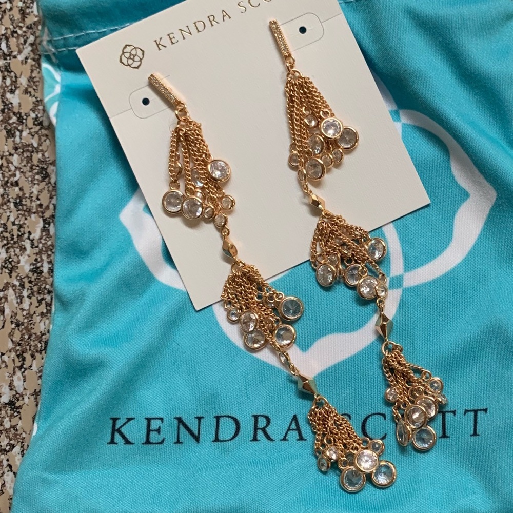 Rose Gold Kendra Scott Long Earrings